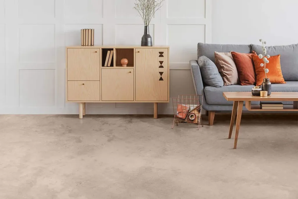 Mikrocement podłogi cappuccino Mikrocement podłogi cappuccino