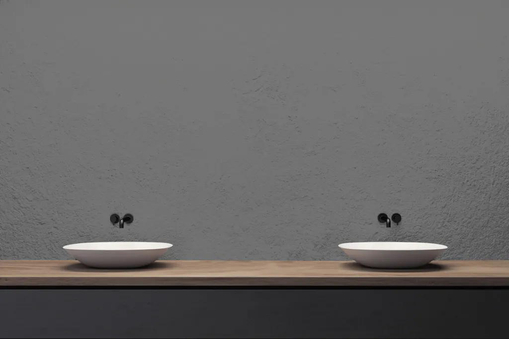 Betonfarbe wand silbergrau 