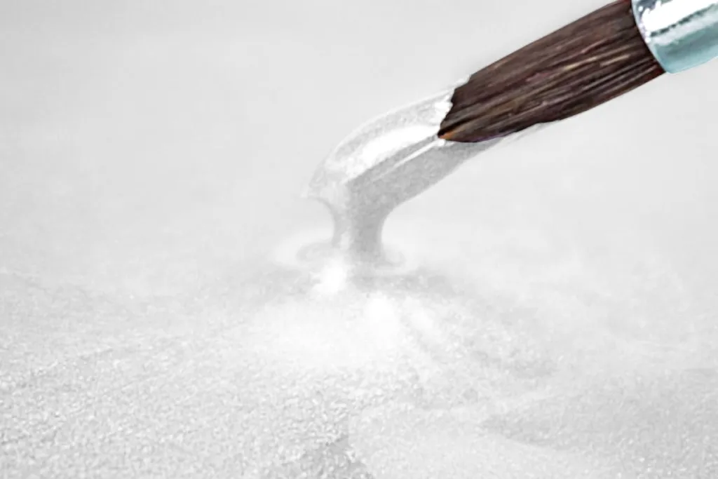 Résine époxy métallique blanc perle