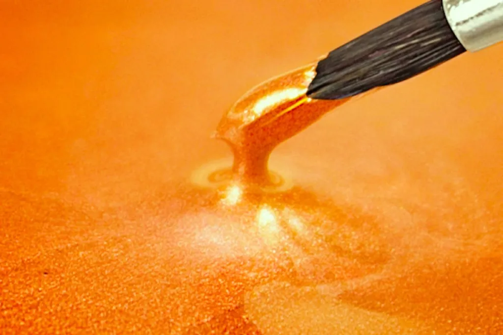 Żywica epoksydowa metaliczna terra pomarańczowy