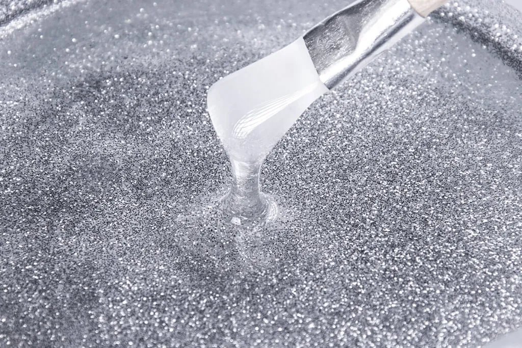 Żywica epoksydowa pigment brokatowy srebrny