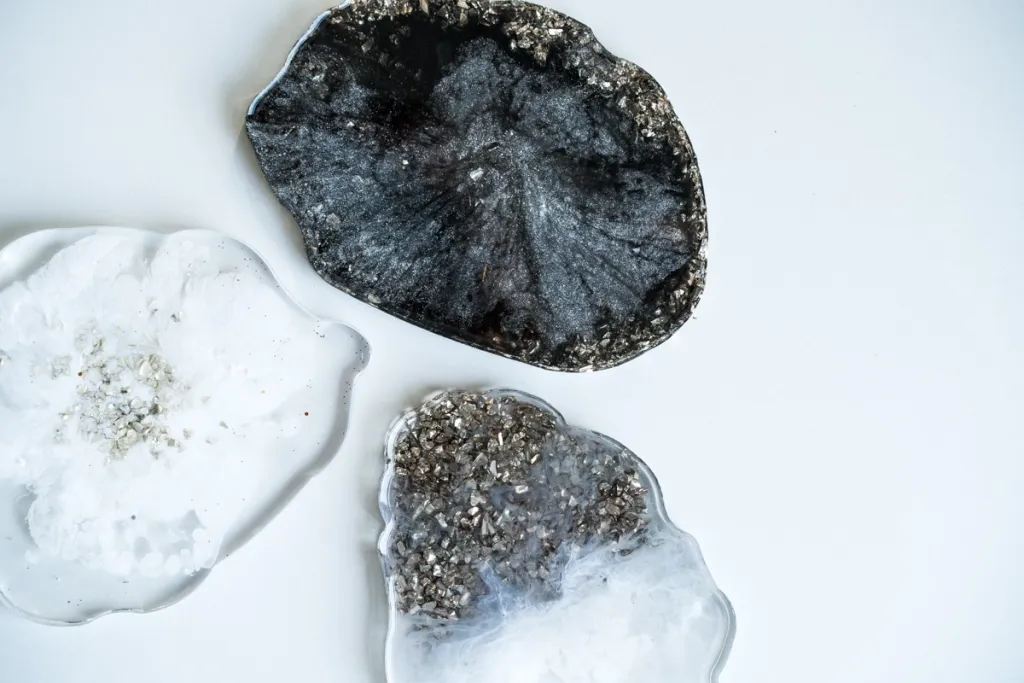 Untersetzer mit glitzer