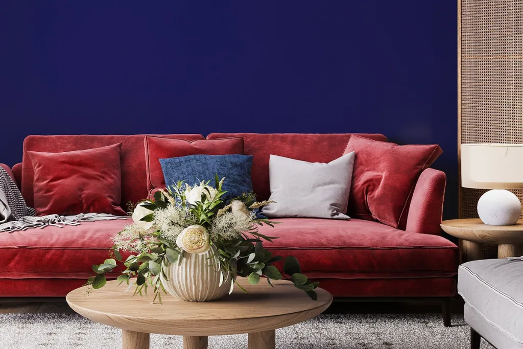 Peinture murale brillant bleu ultramarin