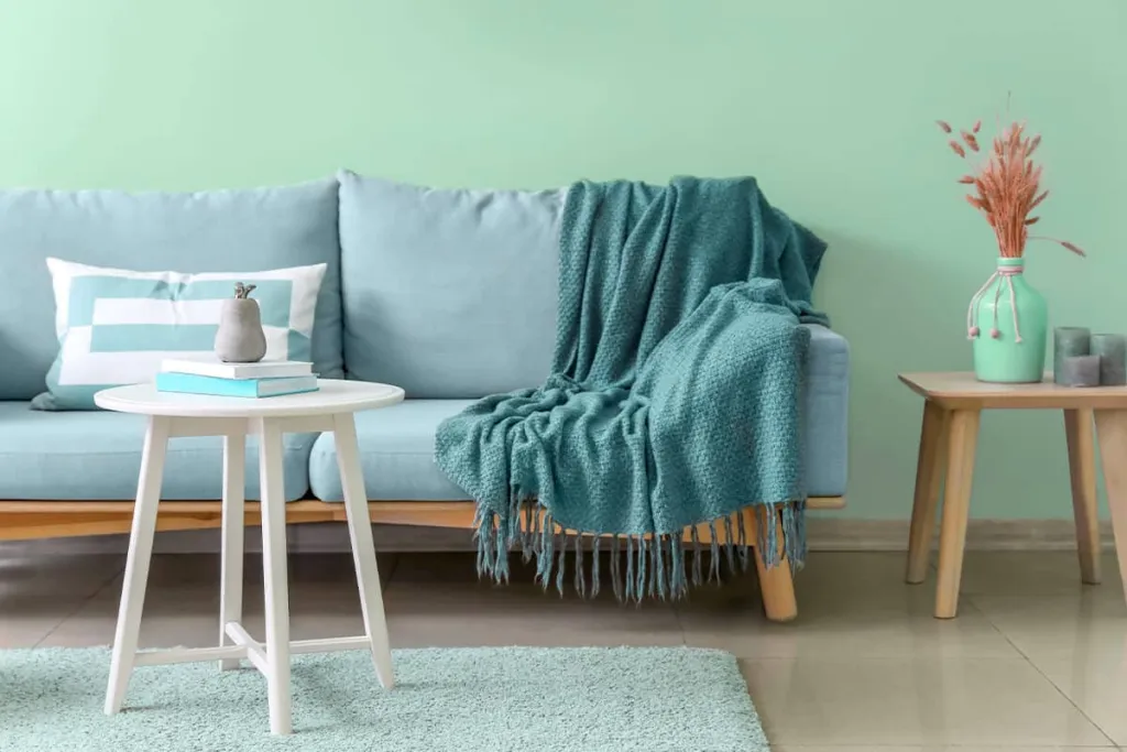 Pittura per pareti interna turchese menta  