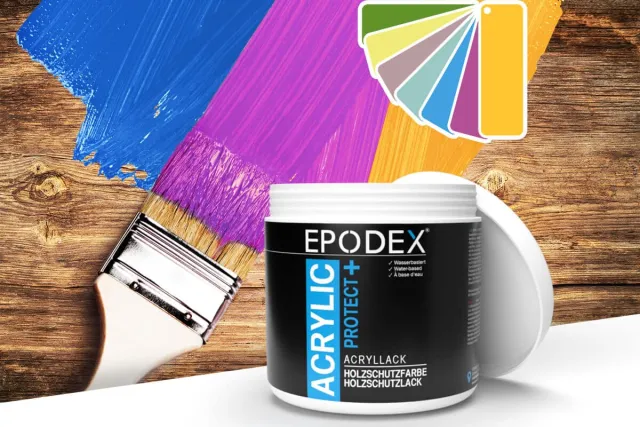 Acryllacolzschutzfarbe bunt