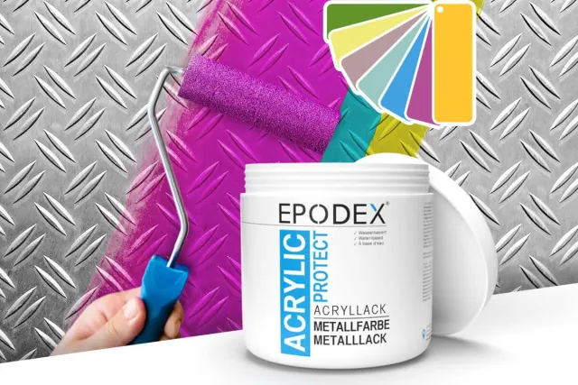 Acryllack metallfarbe bunt