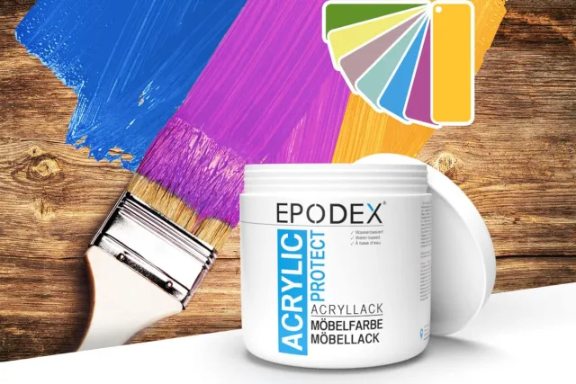 Acryllack moebelfarbe bunt