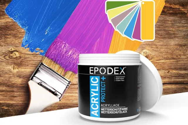 Acryllack wetterschutzfarbe bunt