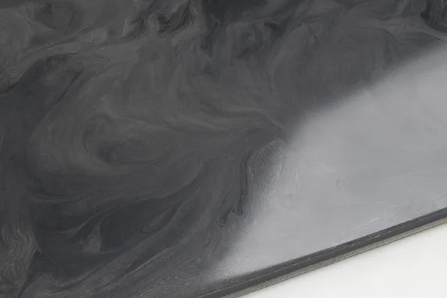 satin grey & deep black Epoxid Kunstharz satin grau EP