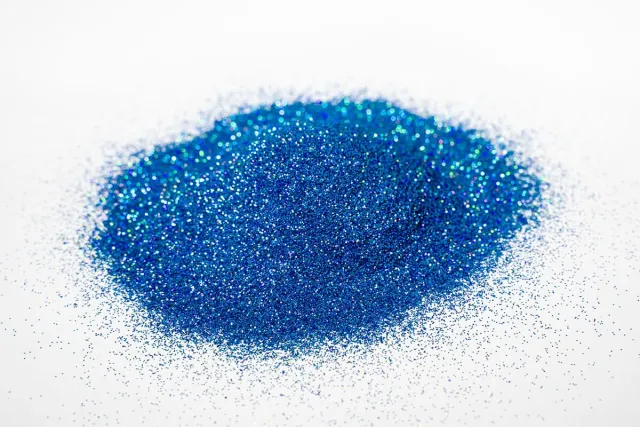 BLUE - Holographic Glitter Pigment Pigmento vernice glitter blu