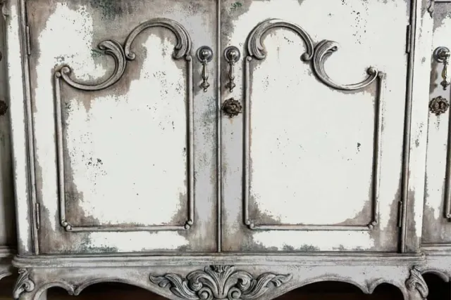 Peinture à la craie commode bois meubles RAL Peinture à la craie commode bois meubles RAL