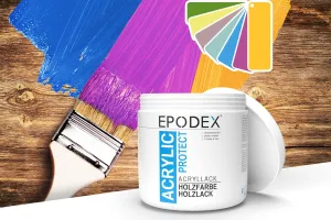 Acryllacolzfarbe bunt