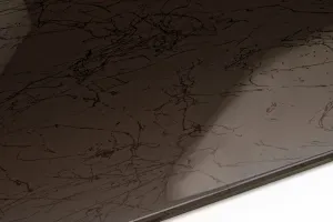 Revêtement de sol pour plan de travail en marbre brun terre vernis