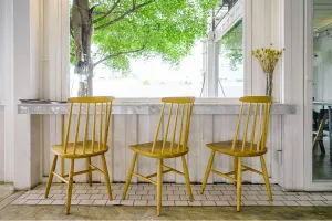 wood Paint acrylic varnish ochre yellow