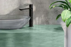 Microcement Floors furniture pistacchio