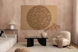 Mikrozement wand nougat