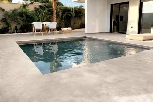 Mikrocement Podłogi ściana na zewnątrz