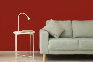 Peinture pour béton salle de bain mur rouge trafic