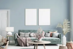 Farba betonowa ściana aqua
