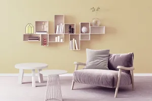 Peinture pour béton mur pêche