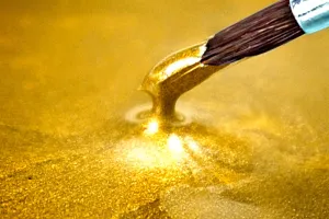 Żywica epoksydowa metaliczna żółte złoto