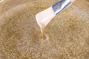 Żywica epoksydowa pigment brokatowy brązowy