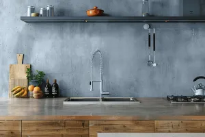 Mikrocement Gulve køkken nordisk  